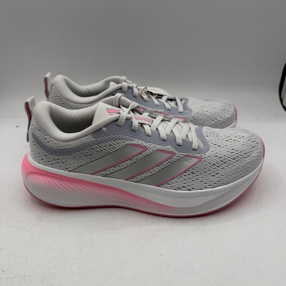 Adidas Response Pace Running Shoes Womens Sz 7 Grey Pink Sneakers KK3001 NWT
